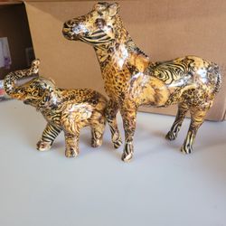 Safari Zebra & Elephant Figurines 