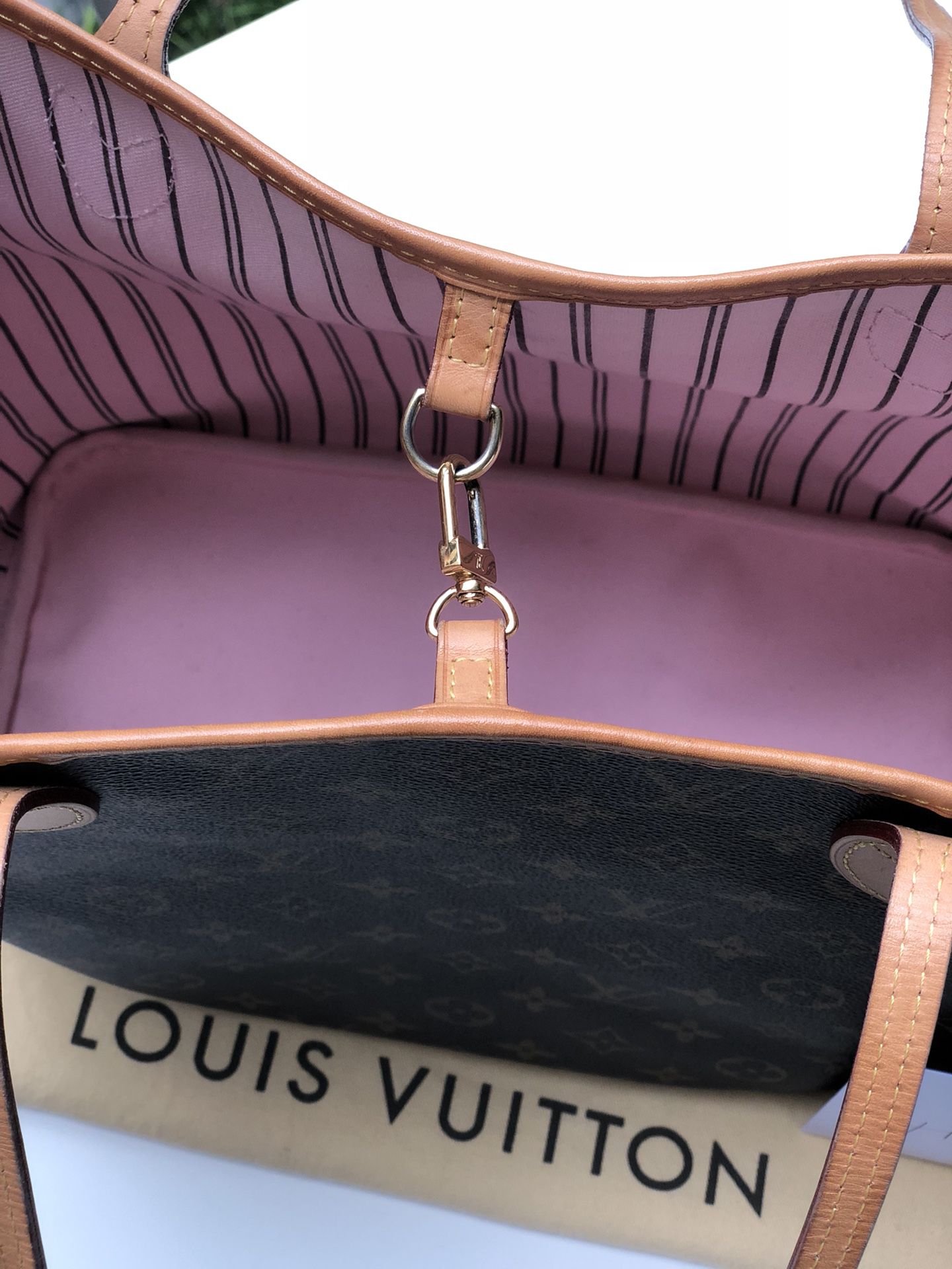 Louis Vuitton Neverfull Monogram Rose Ballerine - Vikky Anna