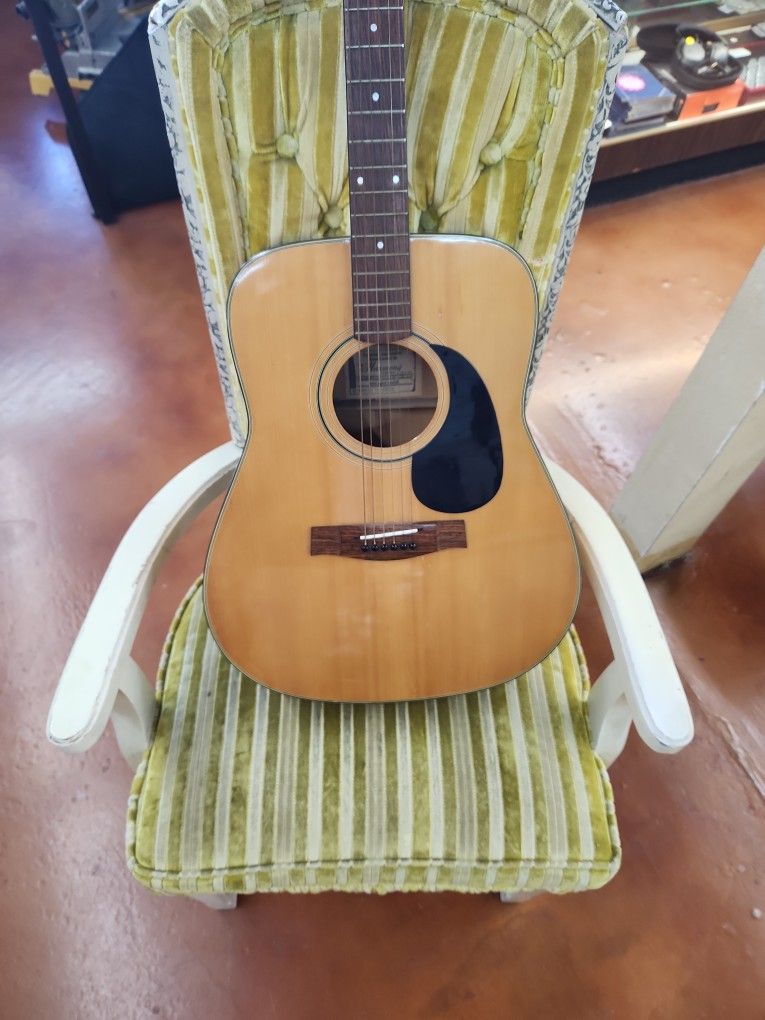 Rare Vintage Harmony Acoustic Guitar H6565N