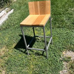 Metal/Wooden Chairs - Qty 2.