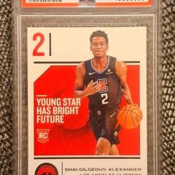 2018-19 Panini Chronicles Shai Gilgeous-Alexander Rookie Card PSA 10
