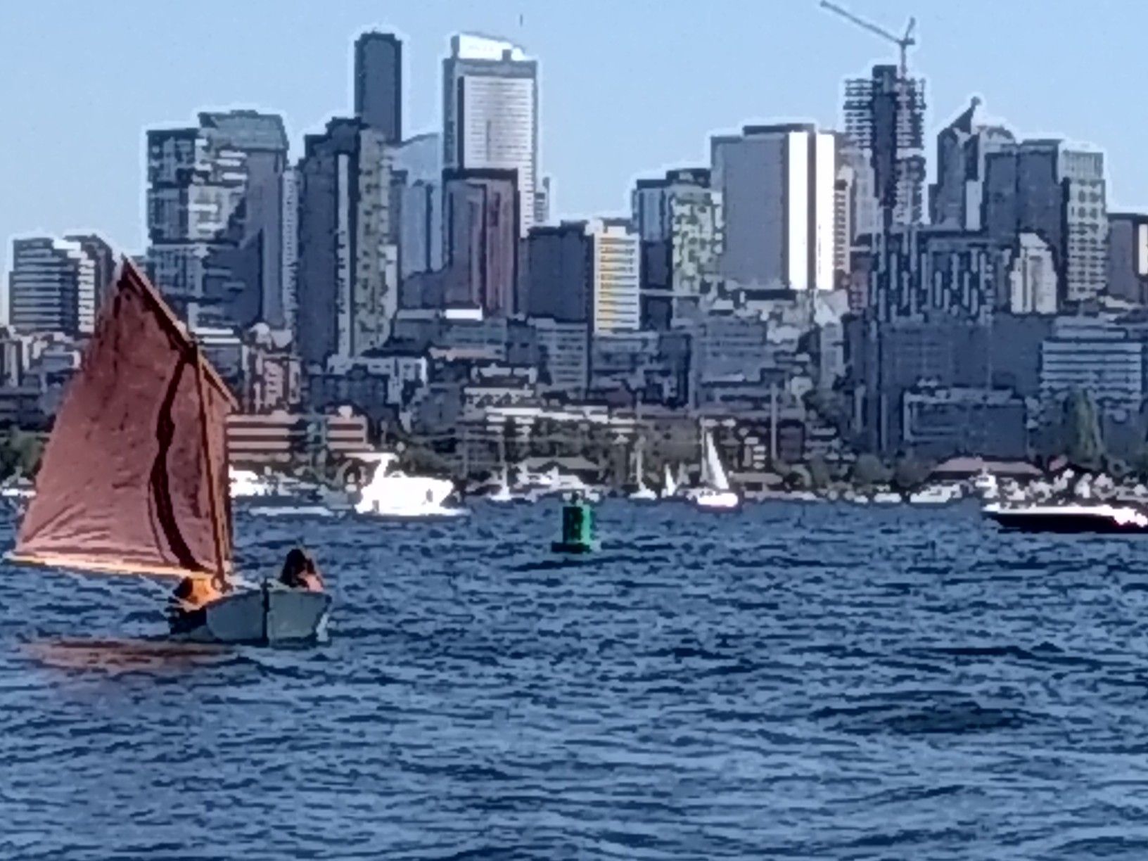 7 foot wooden nutshell pram sailboat for Sale in Seattle, WA OfferUp