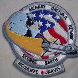 1986 Challenger Space Crew Shuttle Four Inch Patch