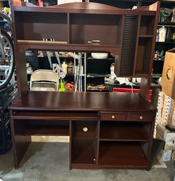 Solid wood computer desk 60” wide