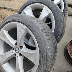 Three BMW Rims And Tires Size 20s
