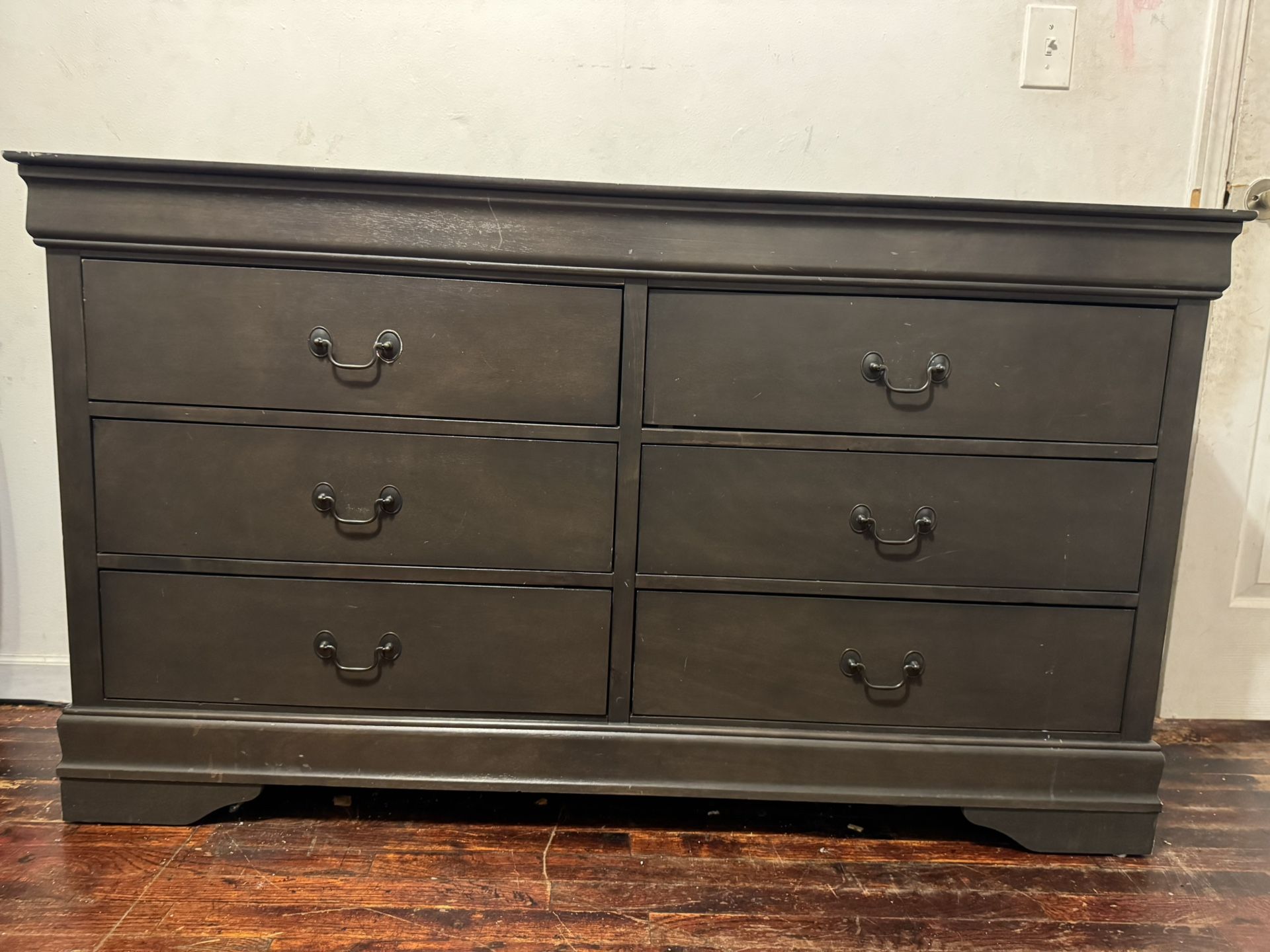Mayville Stained Grey Dresser
