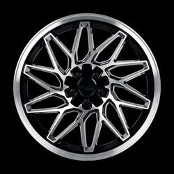 18X8 KATANA KR09 Gloss Black M/lip Wheels
