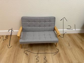 Kids Mini Tufted Loveseat Sofa