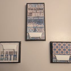 Set Of 3 Bathroom 