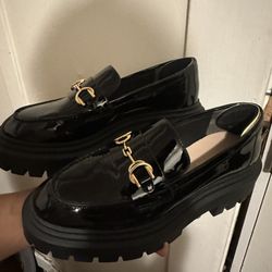 Owen Patent Leather Platform Bit Loafers