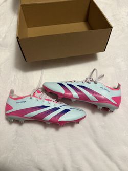 Adidas Predator Soccer Cleats – White / Pink – Men’s 11 / Women’s 12 – New