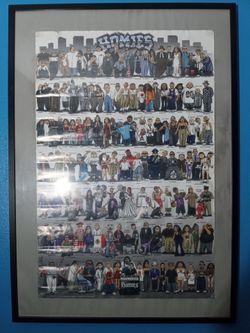 Framed "Homies" poster