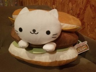 Huge cat burger plush