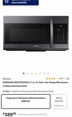 Samsung microwave oven