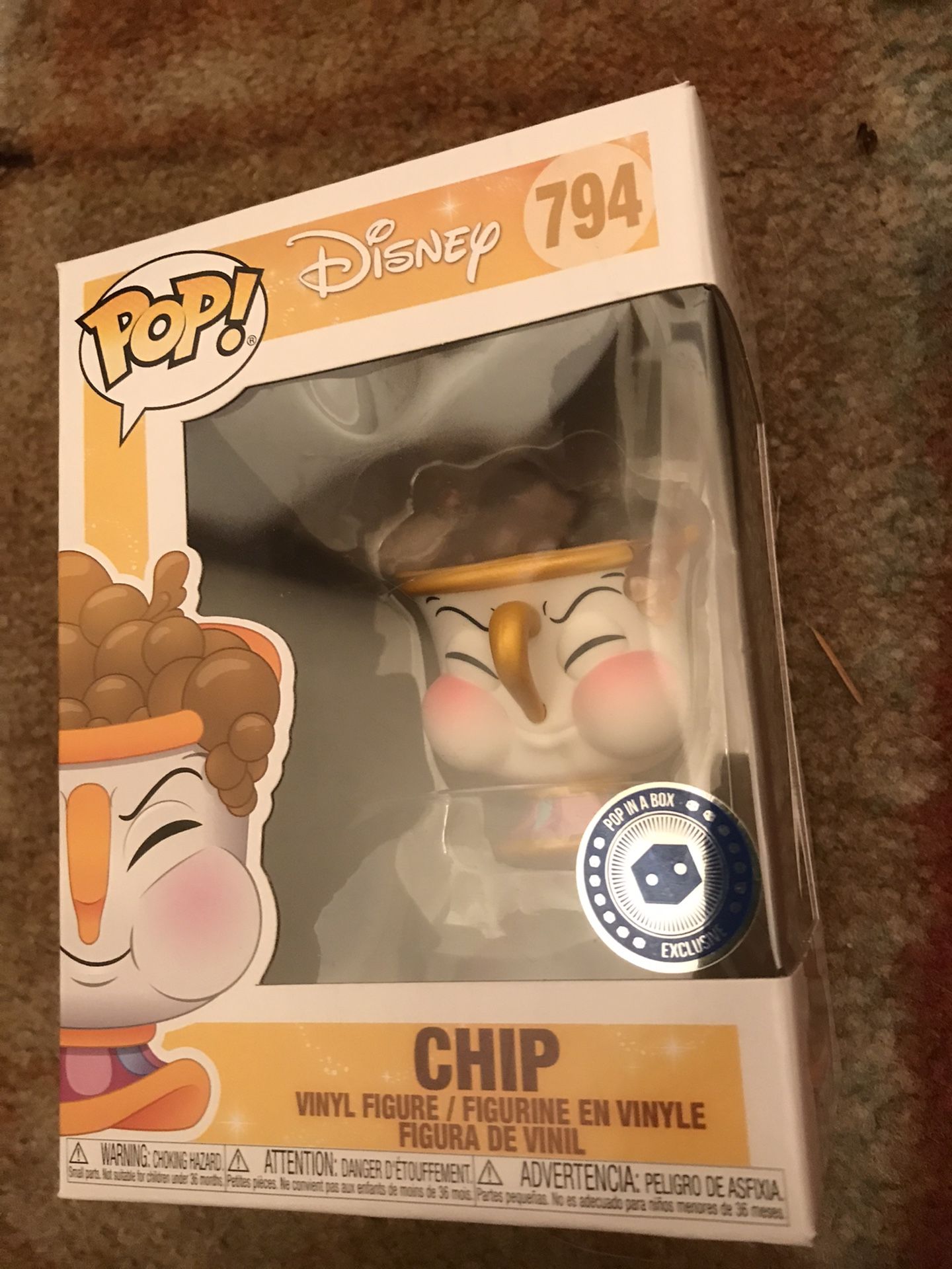 Funko pop exclusive Disney beauty and the beast chip