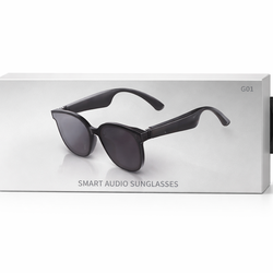 Smart Glasses with Wireless, Built-in Mic & Voice Control - Wireless Smart Glasses with Long 100H Standby Time, USB-C Charging, Compatible with Smartp