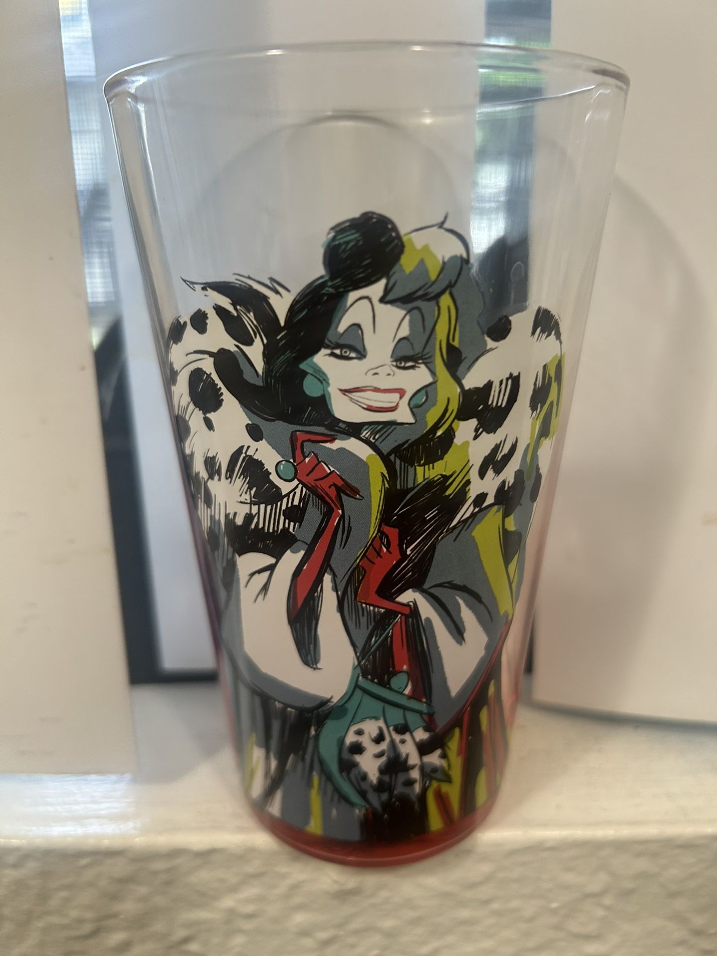 Cruella Deville Glass Cup