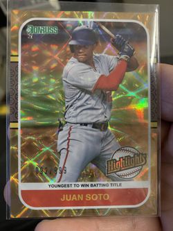 Juan Soto Gold Highlights Card Low Number 92/999