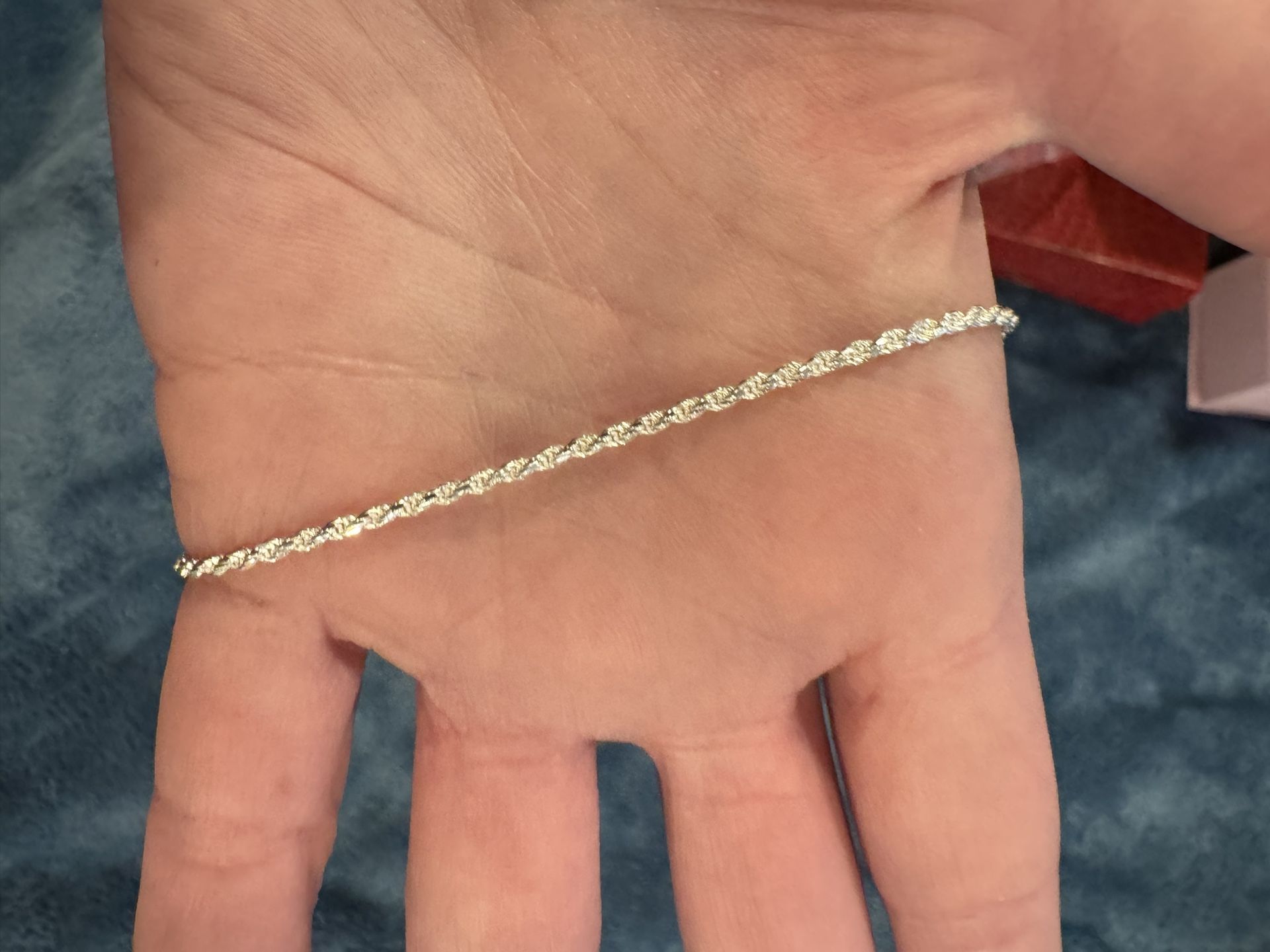 White Gold Ankle Bracelet