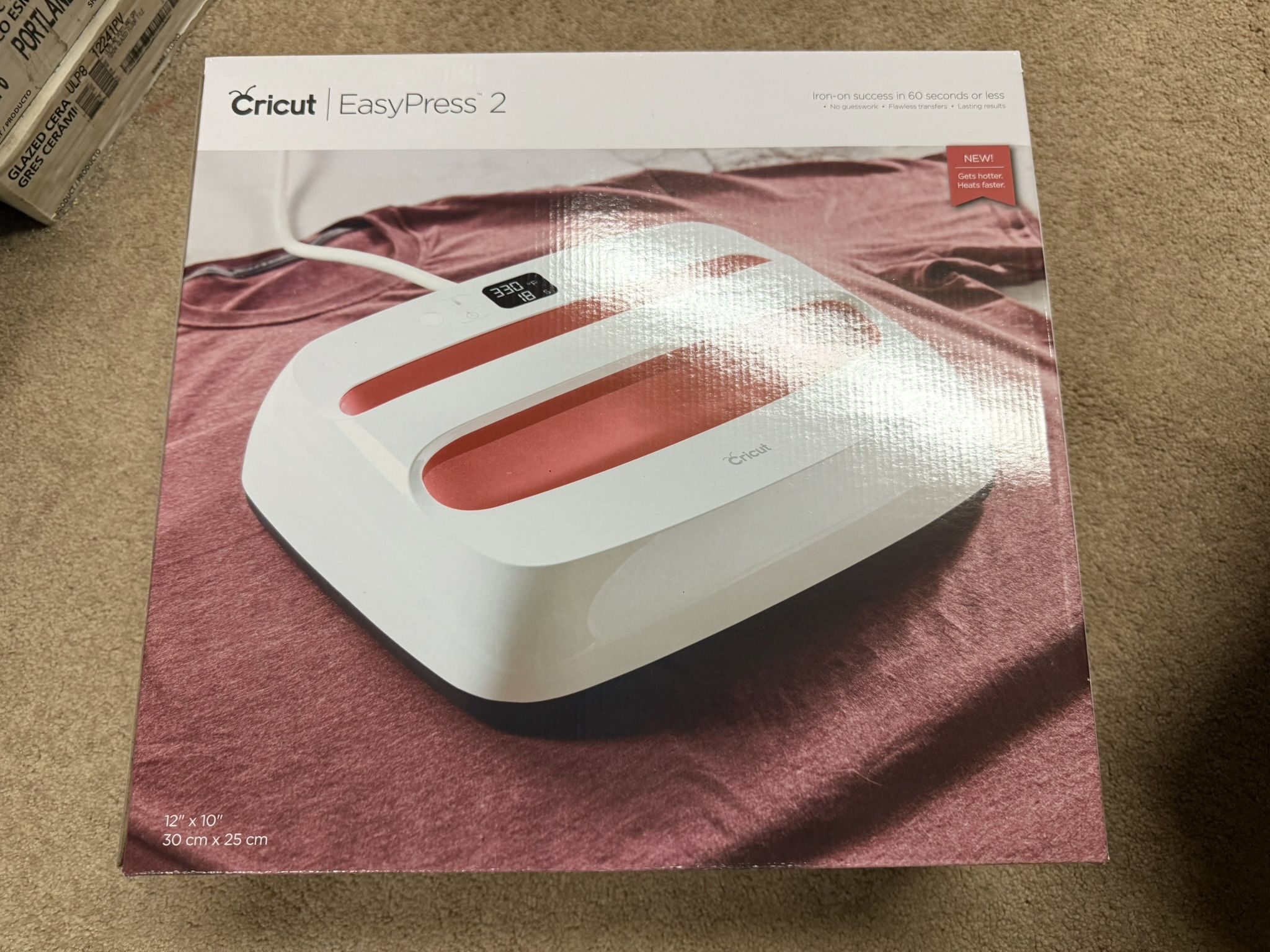New 12x10 Cricut Easy Press 2 raspberry