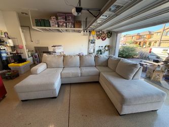 Living Spaces U-Shaped Sectional Sofa with Chaise