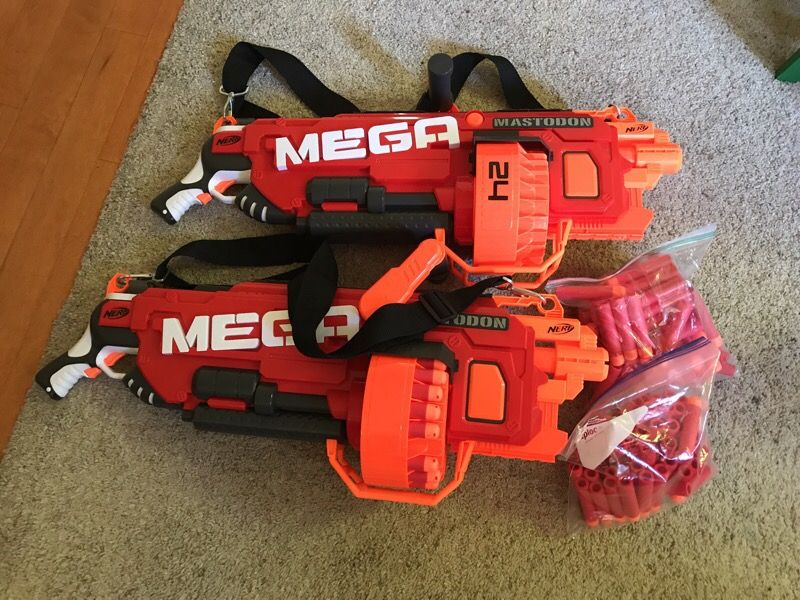 NERF N-STRIKE MEGA MESTADON x 2
