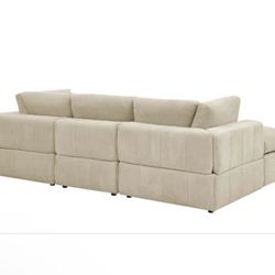 Beige 4 Piece Sectional 