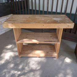 Wood Work Bench 