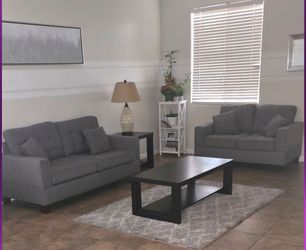 Gray Sofa & Loveseat Set