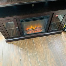 Fireplace TV stand