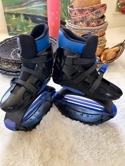 Joyfay unisex adult FITNESS JUMPING SHOES in black and blue