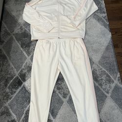 Nike Sportswear Heritage Tracksuit Ivory with Pink Stripe Men's size XXLarge