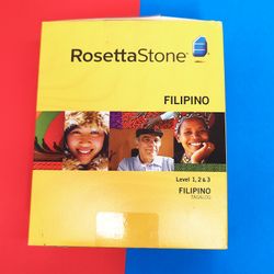 Rosetta Stone Filipino Tagalog Levels 1-3, Version 3 complete