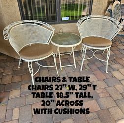 TABLE AND CHAIRS SET