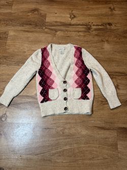 Banana Republic Cream & Pink Cardigan – Women’s Medium | Soft & Classic