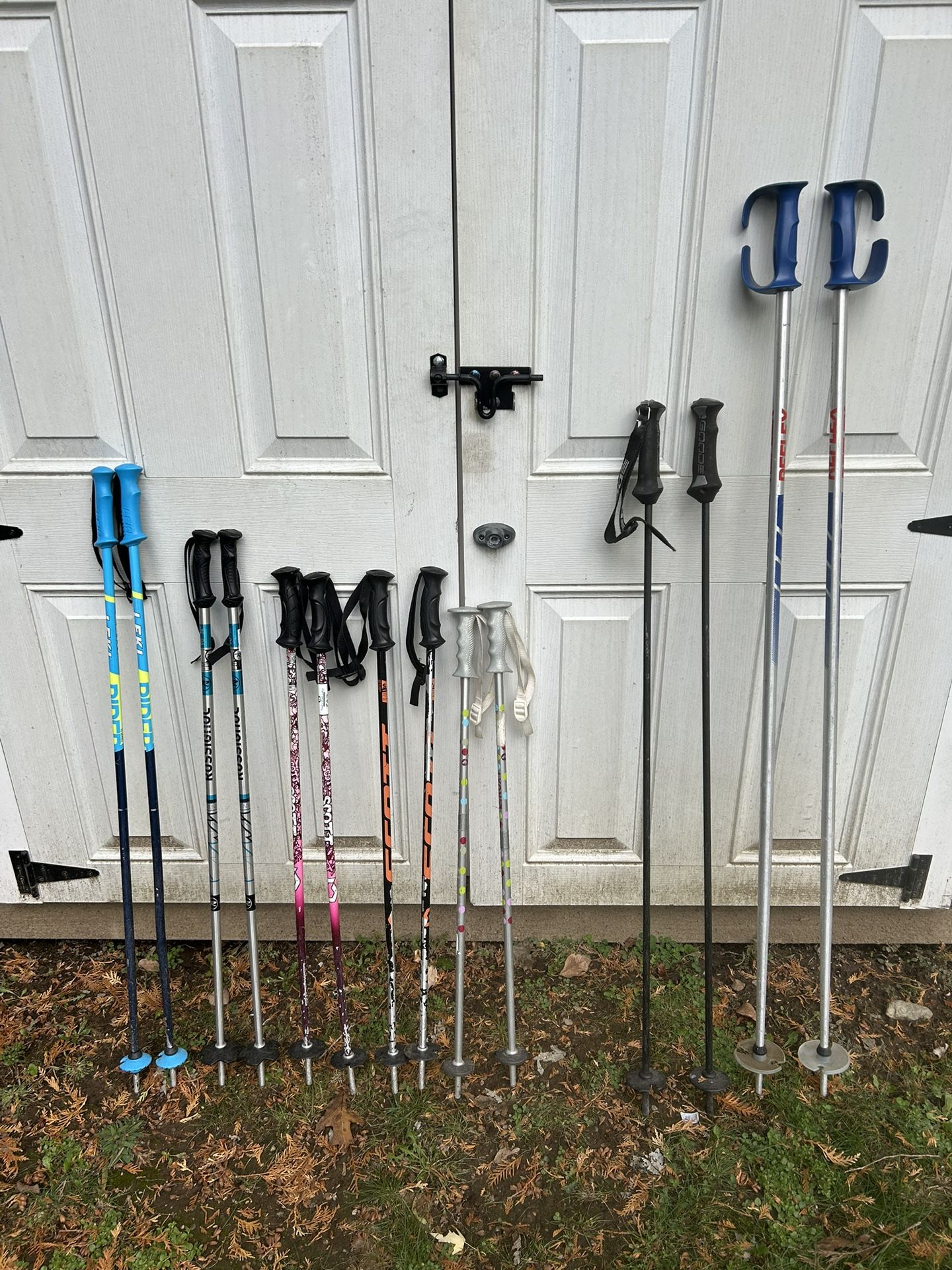 Ski Poles Sz 32” To 54”