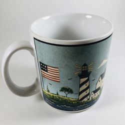 Vintage “Coastal Breeze” Coffee Mugs By Warren Kimble