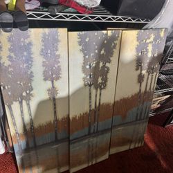 Three matching wall decor