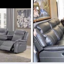 BRAND NEW LEATHER SOFA RECLINING or LOVE SEAT 