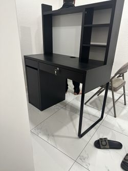 Black Desk Organizer With Drawer 