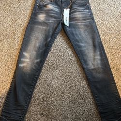 purple jeans , size small tight fit