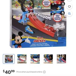 Toys For Boys-Mickey Mouse Ready To Race Launcher, Paw Patrol Vehicle Play Set, VTech Go! Go! Smart Wheels® 4-in-1 Raceway