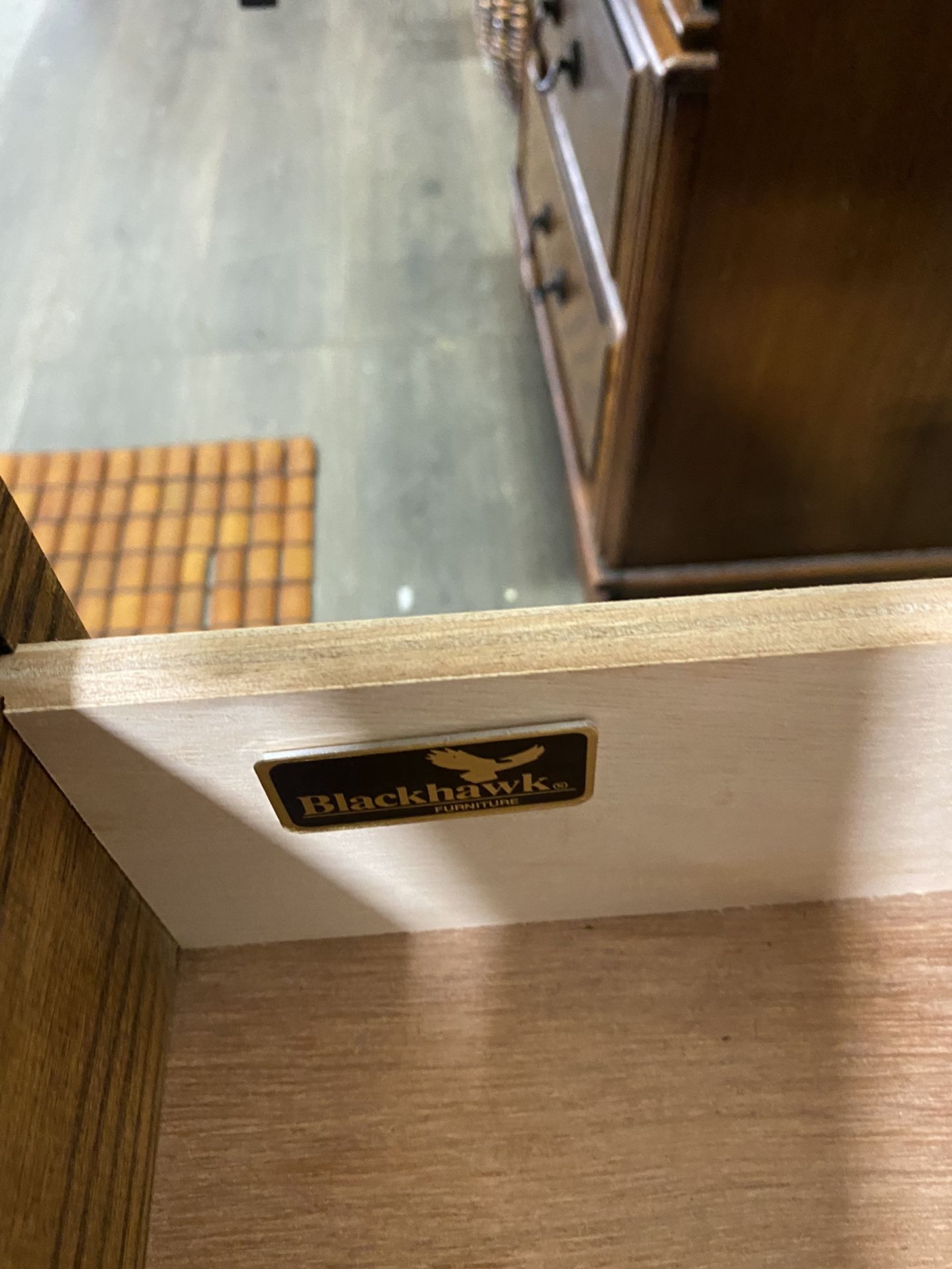 Like New Solid Wood Matching Nightstand Set Made By Blackhawk Furniture