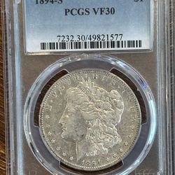 1894-S Morgan Dollar PCGS VF30 – Better Date
