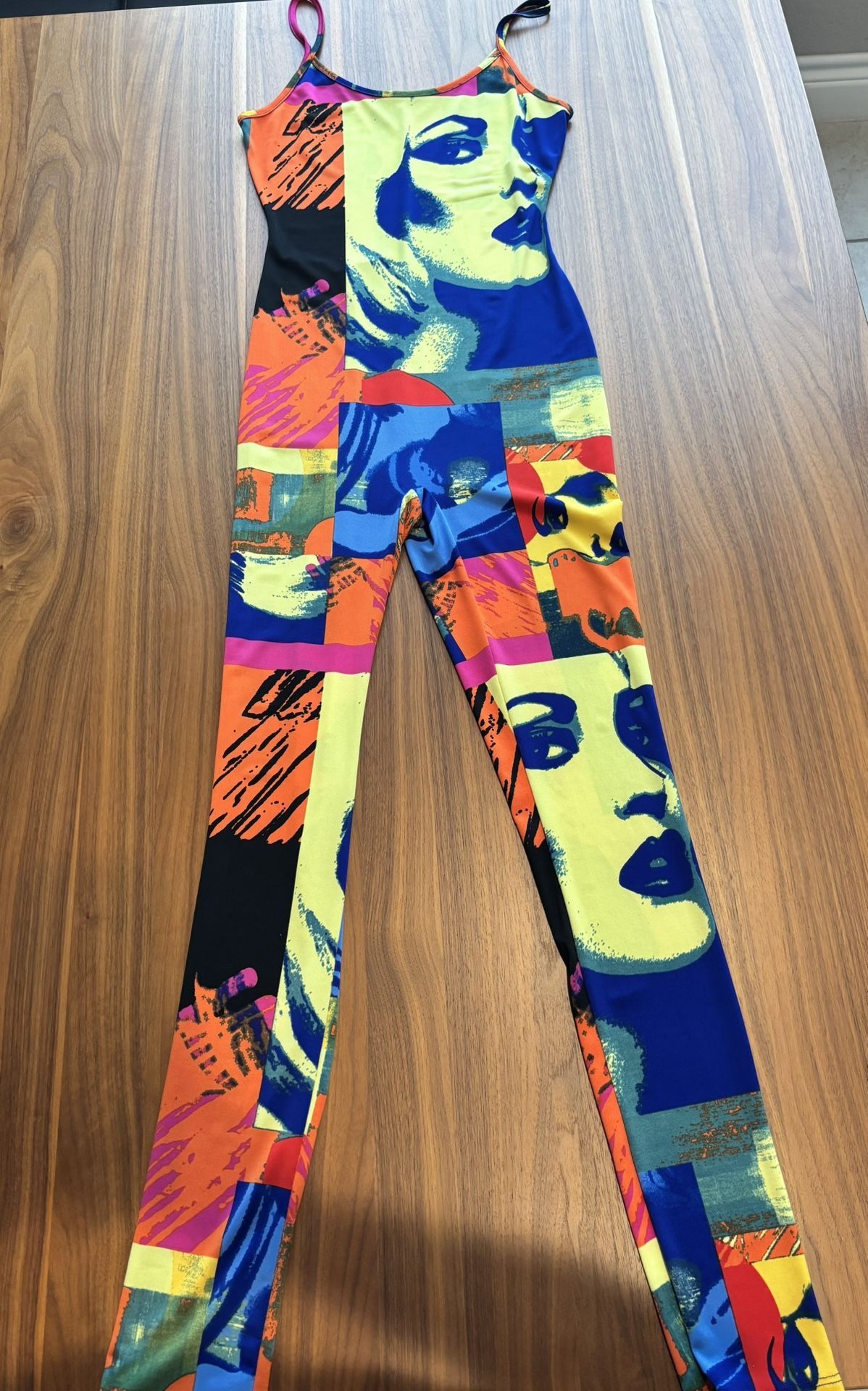 Fashion Nova Colorful Print Jumpsuit (S)