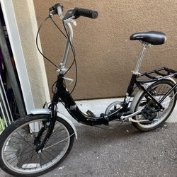 Schwinn  Unisex 20 in. 7-Speed Loop Folding Bicycle, Black