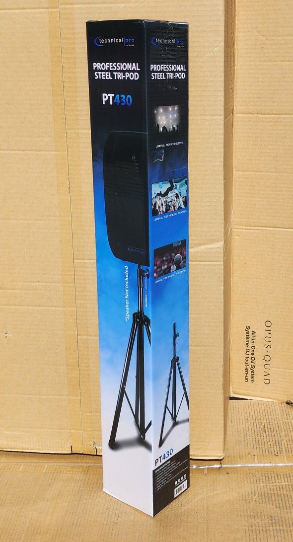 Professional Speaker Stand Tripod 5'3 Feet Height Heavy Duty Steel 100lbs Capacity 🚨 Payment Options Available 🚨 No Credit Needed 🚨 