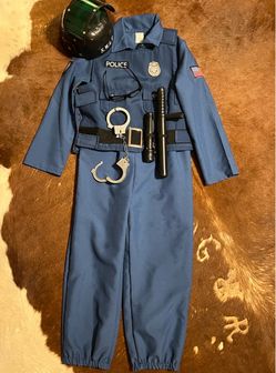 Police Officer Kids Costume 7-8 years