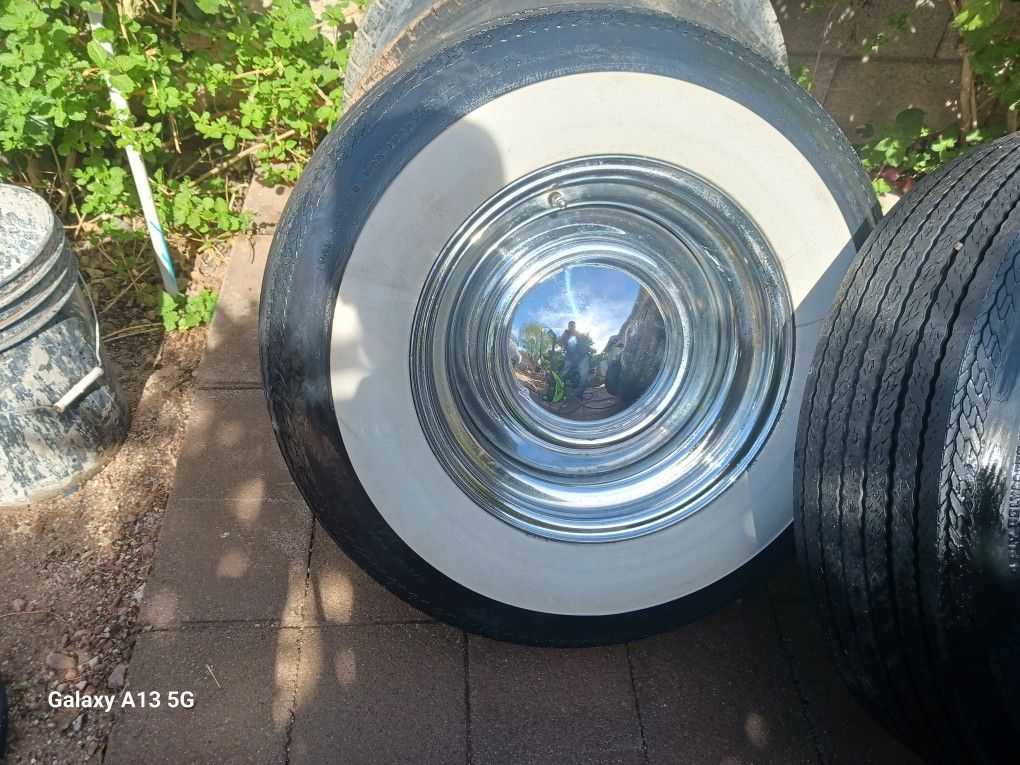 15 Inch Whitewall Baby Moon Rims for Sale in Youngtown, AZ - OfferUp