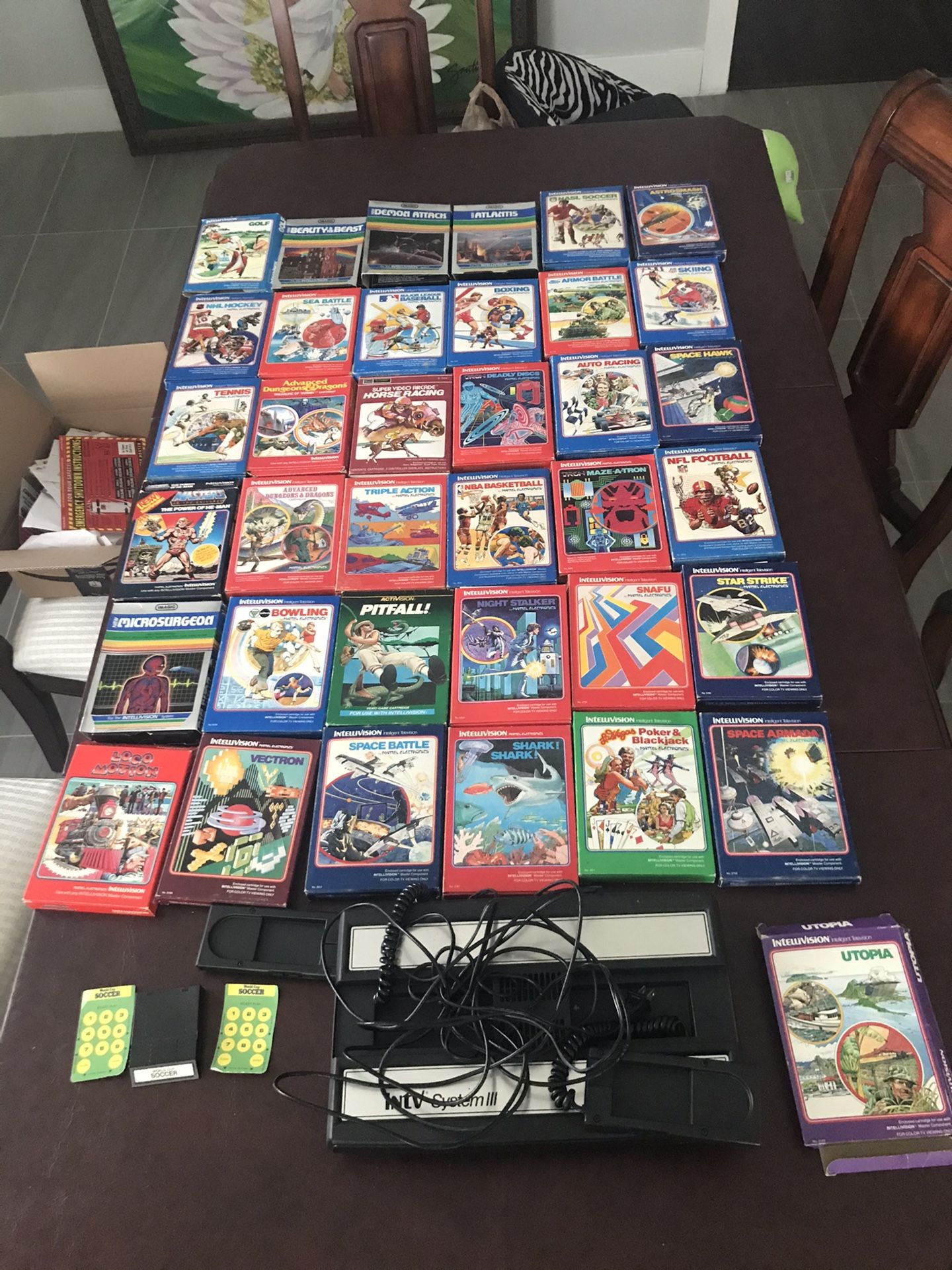 Intellivision III Lot with 38 games